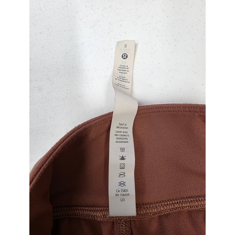Lululemon On the‎ Fly Jogger 28 Roasted Brown Luxtreme Pants Size 2 - Picture 5 of 9